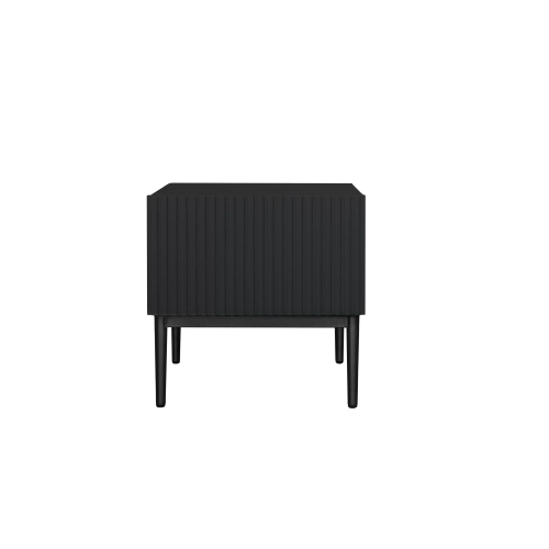 Zestaw szafek nocnych Nicole 46 cm - czarny / czarne nóżki